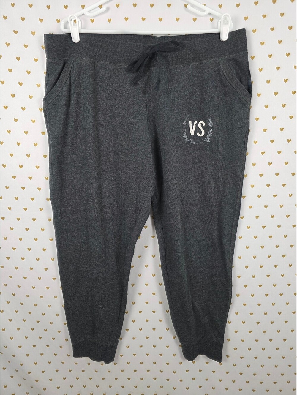 Victorias Secret Sweats Grey Tapered Joggers Sweatpants XL